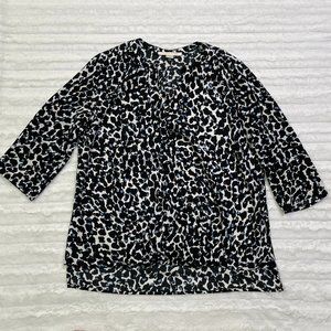 Cooper & Ella Leopard Animal Print‎ Blouse Top